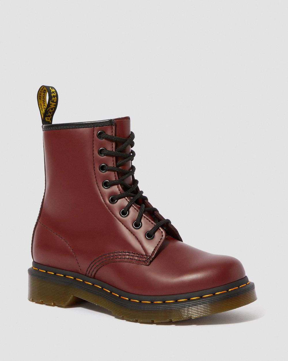 Dr Martens 1460 Smooth Kožené Šnurovacie Topánky Damske ( Červené ) SK 285-OMDCNV